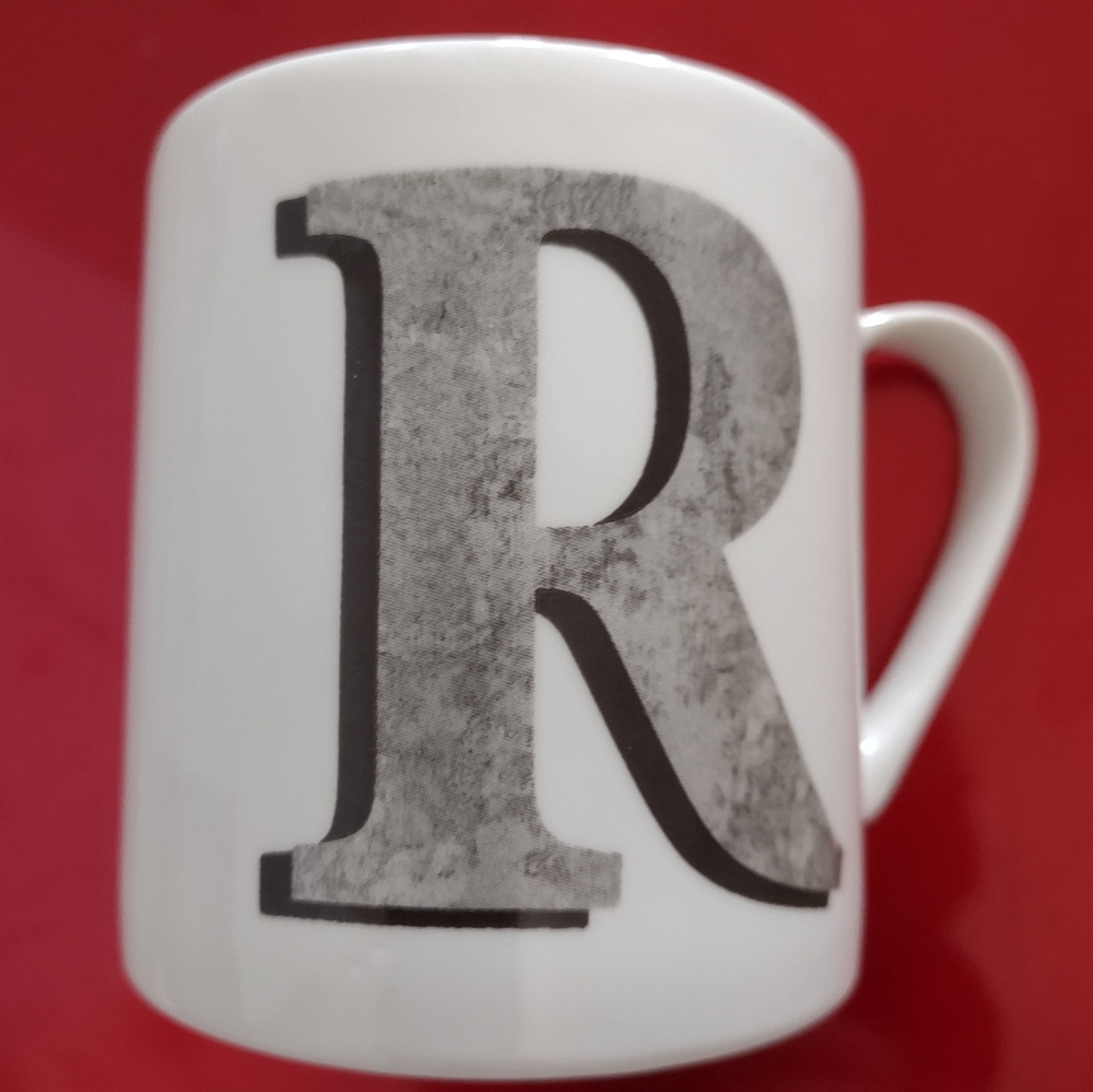 R Monogram Queens Made In England Mug